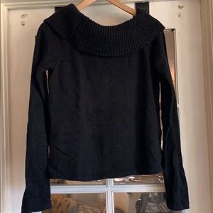 Gap black cowl neck sweater